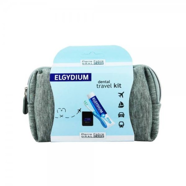 Elgydium Dental Travel Kit Gray 1 τεμάχιο