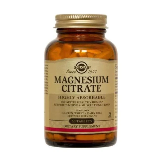 SOLGAR Citrate Magnesium 200mg 60Tabs