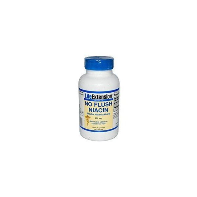 LIFE EXTENSION No Flush Niacin 800mg 100caps