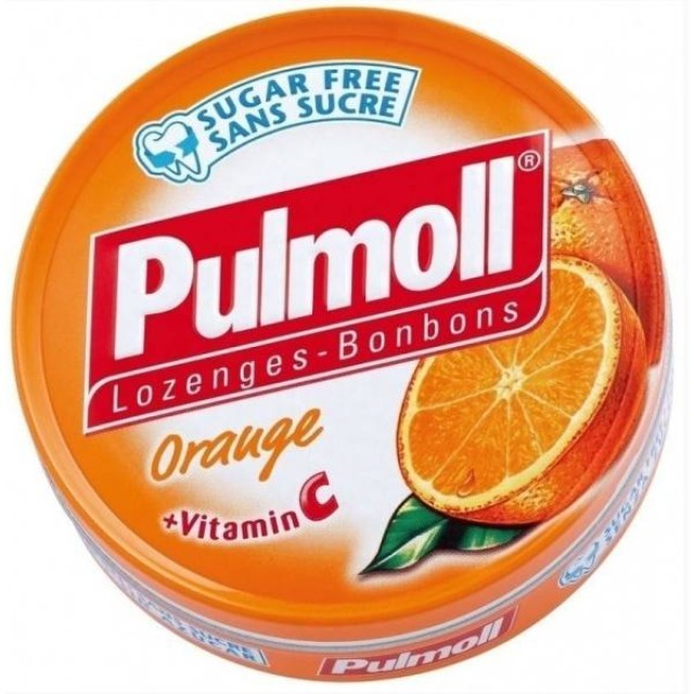 PULMOLL Καραμέλες με Πορτοκάλι & Βιταμίνη C, 45gr