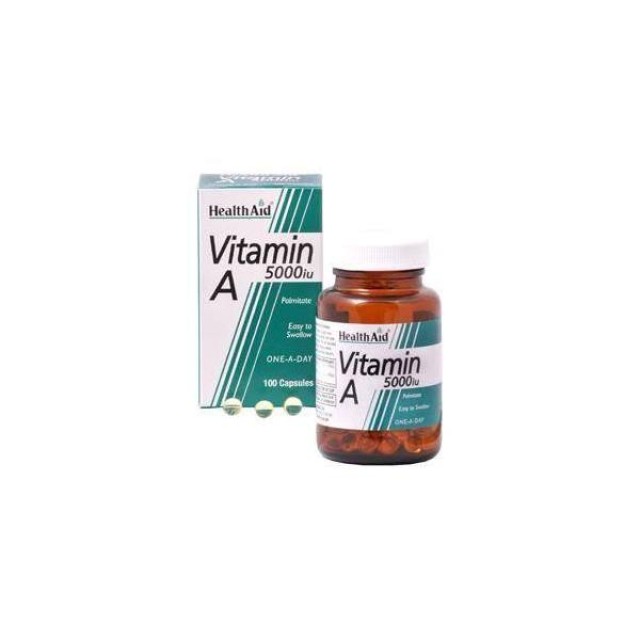 HEALTH AID Vitamin A 5000iu - 100 Capsules