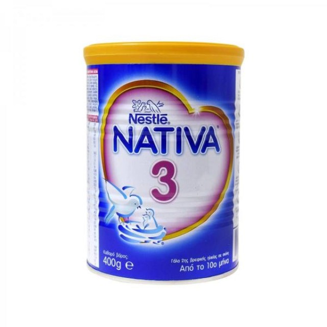Nativa 3 Γάλα 3ης Βρεφικής Ηλικίας 10m - 3Υ σε Σκόνη, 400 gr