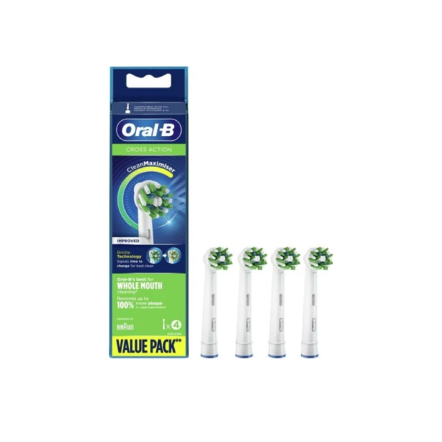 ORAL-B - Cross Action Ανταλλακτικά Ηλεκτρικής Οδοντόβουρτσας | 4τμχ