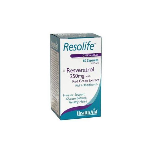 HEALTH AID Resolife (Resveratrol 250mg) - 60 Capsules