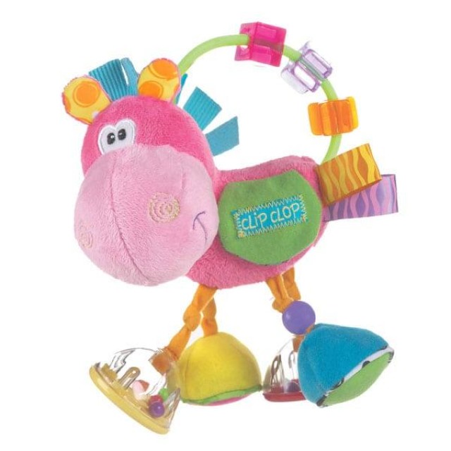 PLAYGRO TOY BOX CLOPETTE ACTIVITY RATTLE PINK