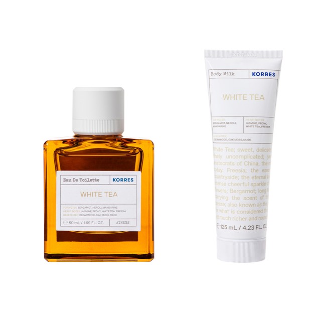 KORRES - White Tea Eau de Toilette (50ml)   Body Milk White Tea (125ml)