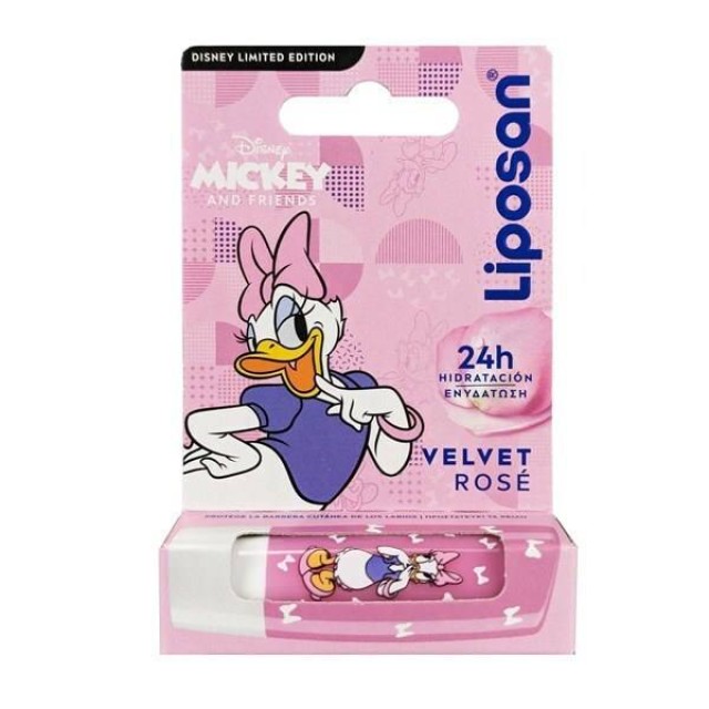 Liposan Mickey & Friends Velvet Rose Ενυδατικό Χειλιών 4,8gr.