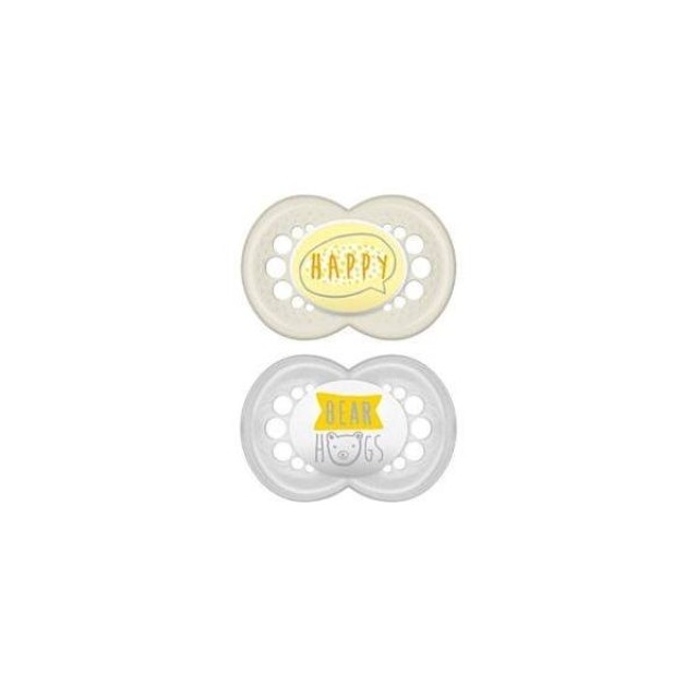 Mam Original Πιπίλα Σιλικόνης Άσπρη - Γκρι 16m+ 2τμχ 250S