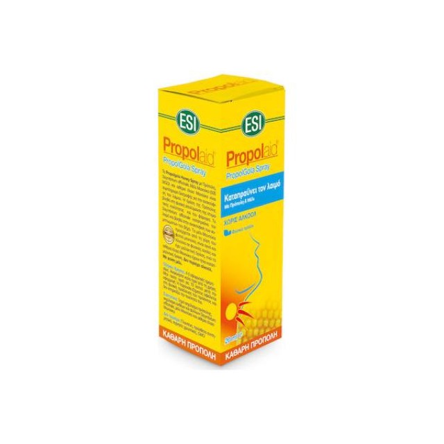 20mlESI Propolaid Propol Gola Σπρέι Χωρίς Αλκοόλ με Πρόπολη & Μέλι για το Βήχα & τον Ερεθισμένο Λαιμό
