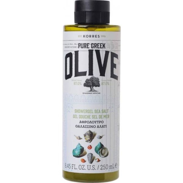 Korres Pure Greek Olive Αφρόλουτρο Θαλασσινό Αλάτι 250ml