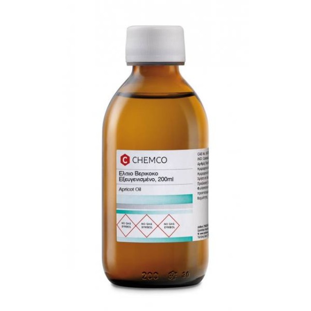 Chemco Apricot Oil Έλαιο Βερύκοκο Εξευγενισμένο, 200ml