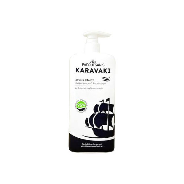 Papoutsanis Karavaki Αφρόλουτρο σε Gel Δροσιά Αιγαίου 750ml