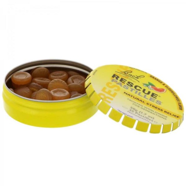 Power Health Bach Rescue Pastilles Orange & Elderflower Για την Καταπολέμηση των Αρνητικών Συναισθημάτων, 50gr