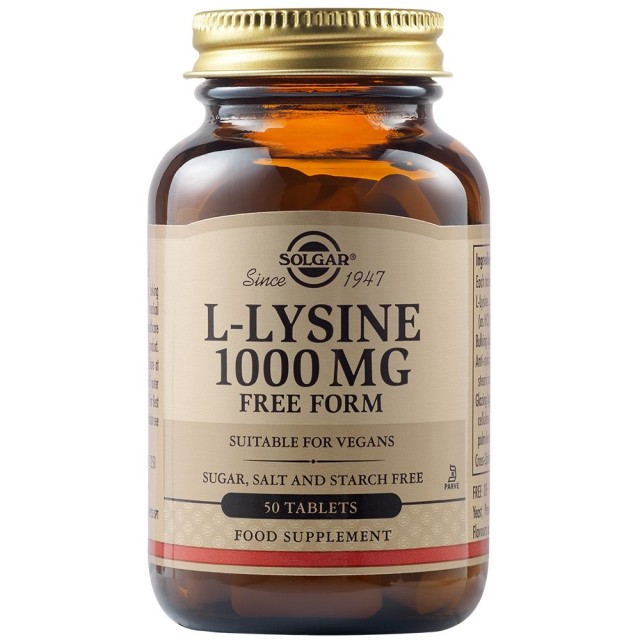 SOLGAR - L-Lysine 1000 mg | 50 Tabs