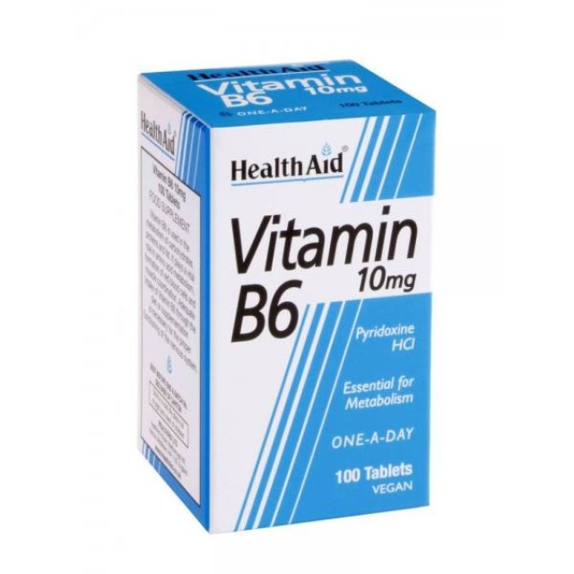 Health Aid VITAMIN B6 PYRIDOXINE one a dαy, 90 ταμπλέτες