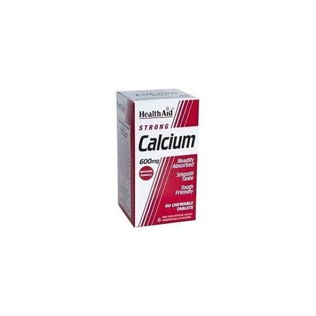 HEALTH AID Strong Calcium 600mg Chewable tablets 60s
