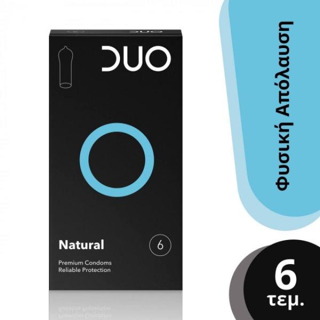 DUO Natural Προφυλακτικά Κανονικά, 6 τεμάχια