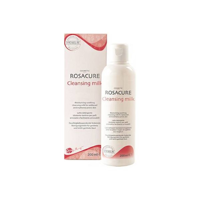 Synchroline Rosacure Cleansing Milk Γαλάκτωμα Καθαρισμού Προσώπου, 200ml