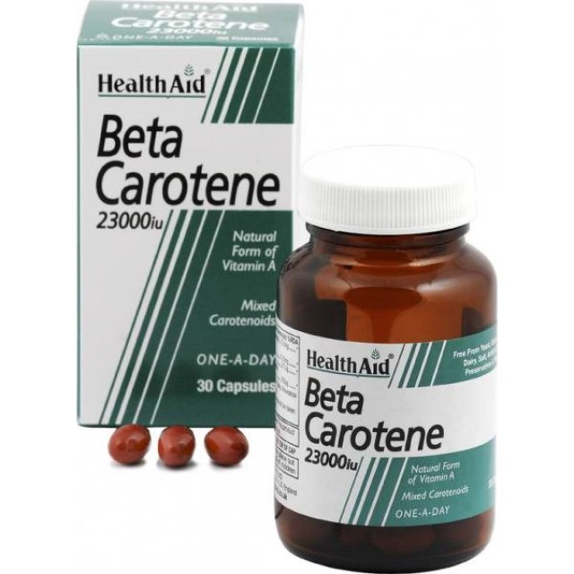 Health Aid Beta-carotene Natural 15mg Capsules 30s
