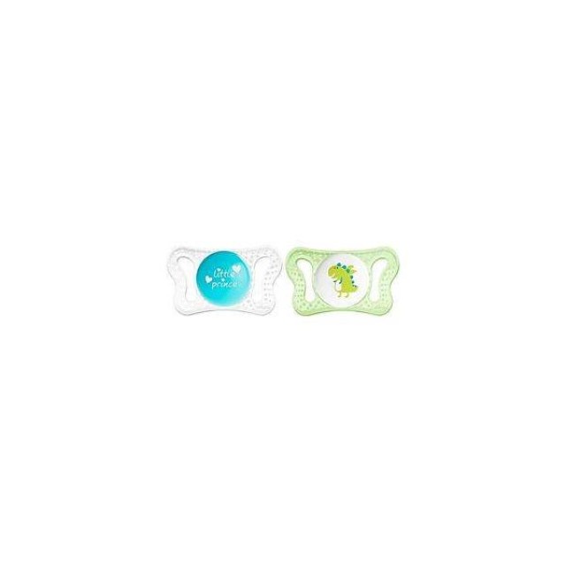 CHICCO Physio Πιπίλα Micro Σιλικόνης Αγόρι 0-2m+ 2Τμχ (75121-21)