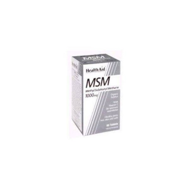 HEALTH AID Msm 1000mg Vegetarian Tablets 90s
