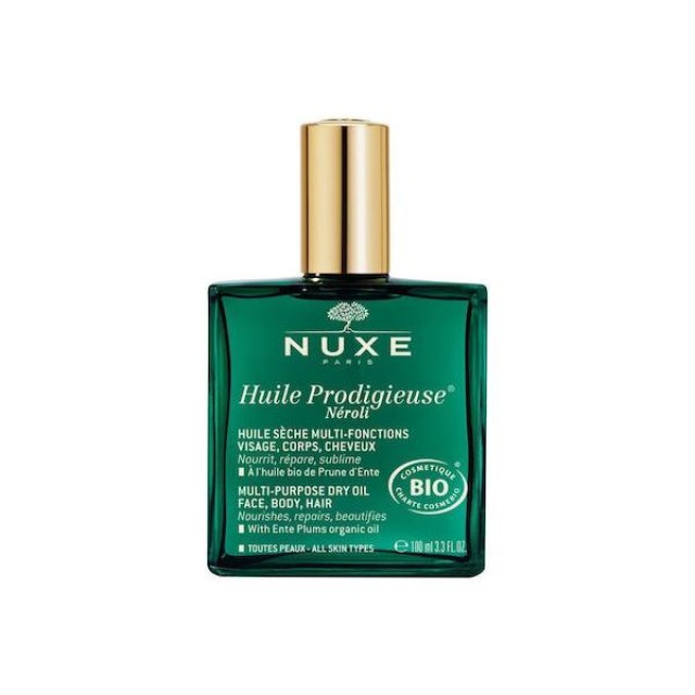 Nuxe Huile Prodiegieuse Neroli Βιολογικό Ξηρό Λάδι Σώματος για Πρόσωπο, Μαλλιά και Σώμα 100ml