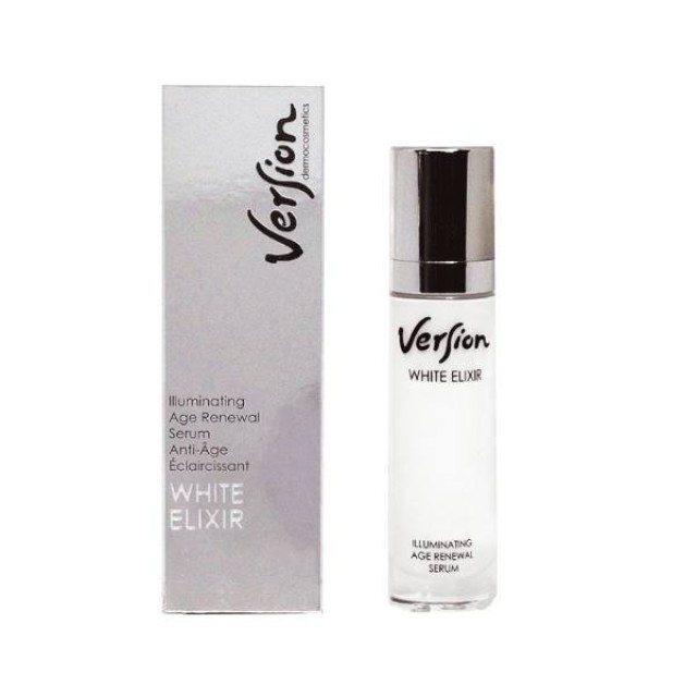 Version Derma White Elixir Illuminating Age Renewal Serum 24ωρος Αντιρυτιδικός Ορός Λάμψης Προσώπου 50ml