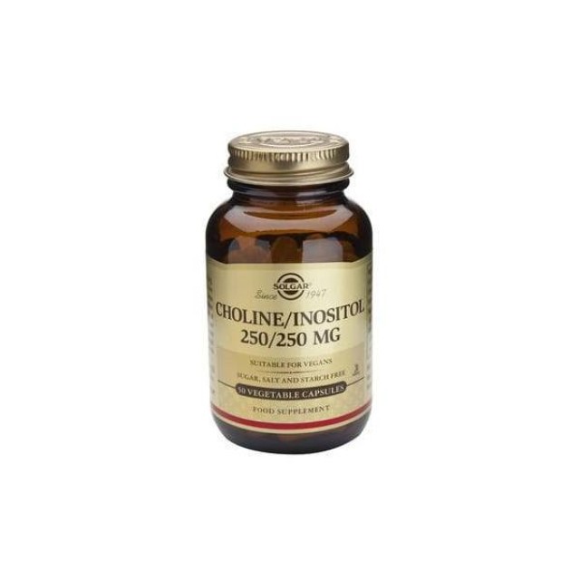Solgar Choline-Inositol 250 / 250mg Χολίνη & Ινοσιτόλη,50caps