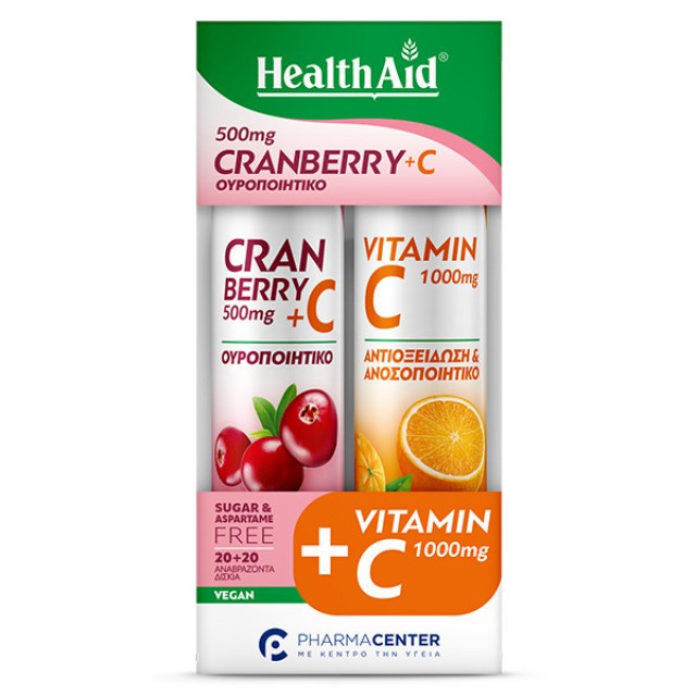 H/AID CRANBERRY COMBO PACK VIT.1000 mg 2χ20