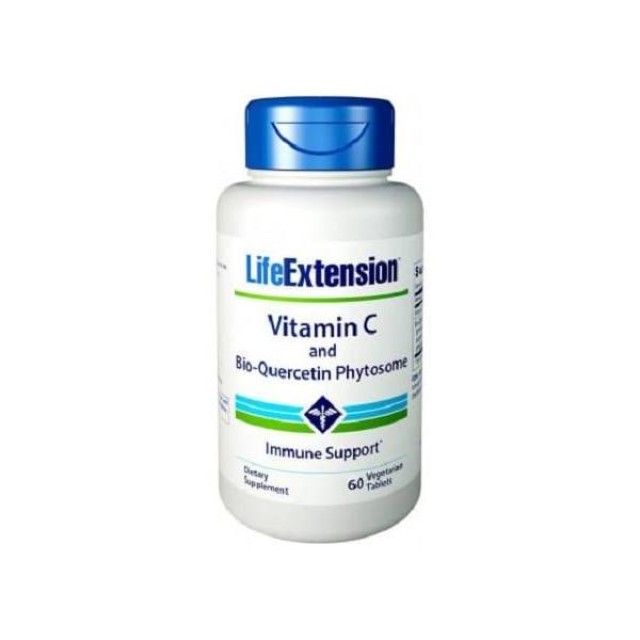 Life Extension Vitamin C & Bio Quercetin Phytosome Βοηθά στην Ενίσχυση του Ανοσοποιητικού Συστήματος, 60caps