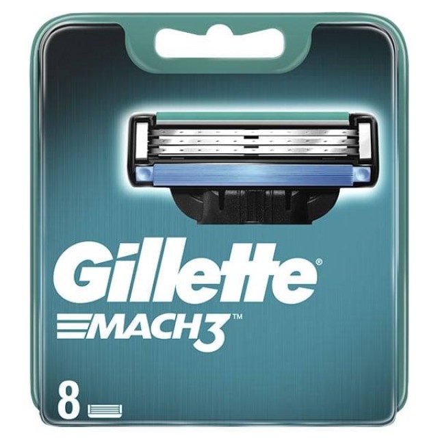 GILLETTE Mach 3 Ανταλλακτικά 8Τμχ
