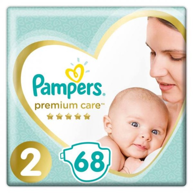 Pampers Premium Care No.2 (4-8kg) Πάνες, 68 τεμάχια