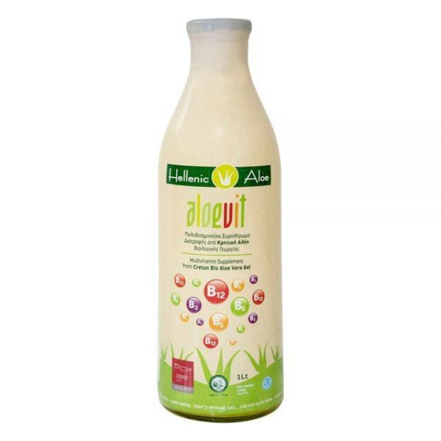 Hellenic Aloe Aloevit 99,1% Κρητική Αλόη και Βιταμίνες Β 500ml