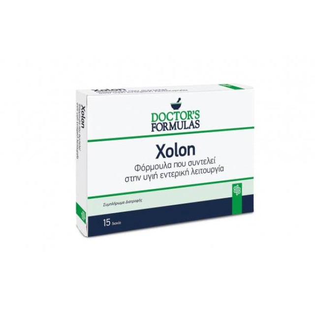 Doctors Formulas Xolon 750mg Δραστική Φυτική Φόρμουλα για την καταπολέμηση της Δυσκοιλιότητας, 15 tabs