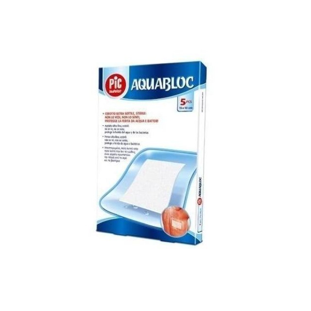 Pic Solution AquaBloc Waterproof UltraThin Sterile Post-op Plasters (12 x 10cm) Αποστειρωμένα Επιθέματα για Πληγές, 5 τεμάχια