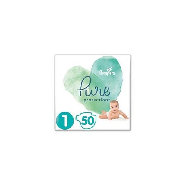 PAMPERS Pure Protection Μέγεθος 1 2-5Kg 50 Πάνες