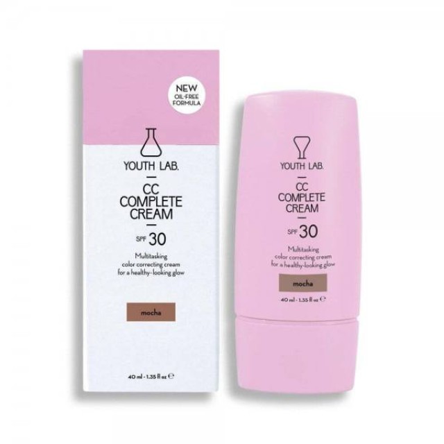 YOUTH LAB CC Complete Cream Mocha SPF30 Ενυδατική & Καλυπτική Κρέμα Προσώπου 40ml