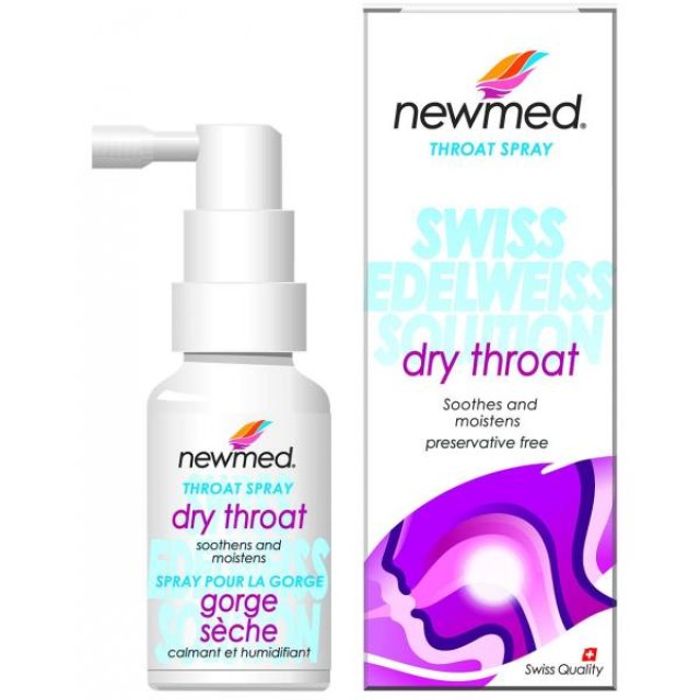 Newmed Dry Throat Ενυδατικό Σπρέι για το Ξηρό Λαιμό, 30ml