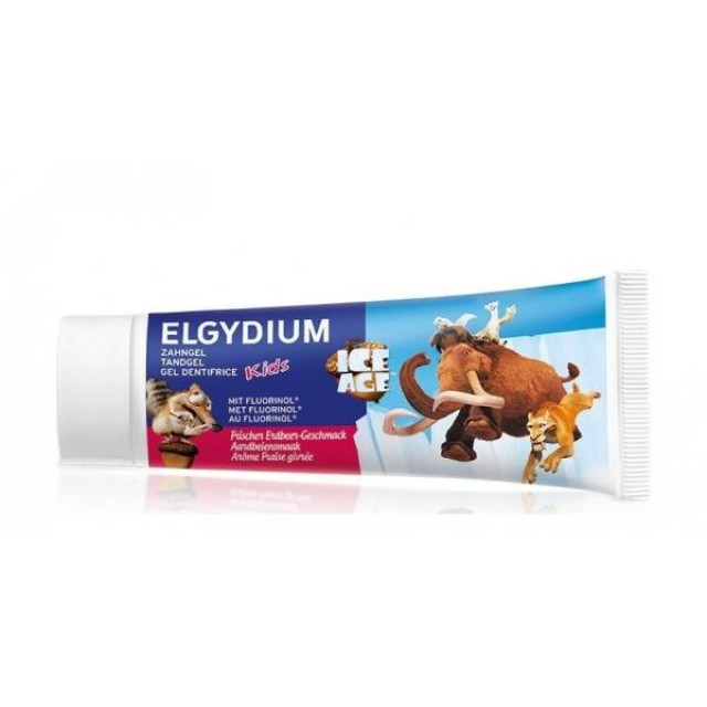ELGYDIUM Kids Childrens Ice Age toothpaste with Perfume Fresh Strawberry 50ml