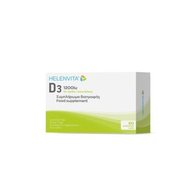Helenvita Vitamin D3 1.200IU Συμπλήρωμα Διατροφής Βιταμίνης D3, 60caps