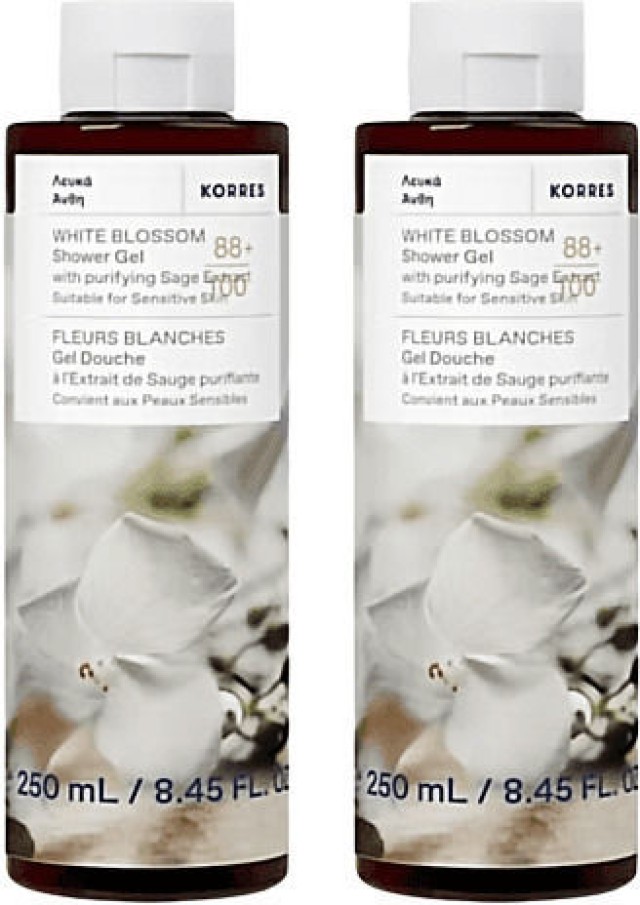 KORRES PROMO SET WHITE SHOWER GEL (2χ250ml)