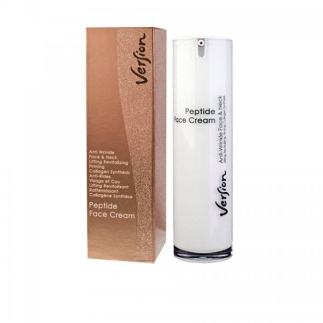 Version Derma Peptide Face Cream Αντιρυτιδική & Συσφικτική (Lifting) Κρέμα με Πεπτίδια, 50 ml