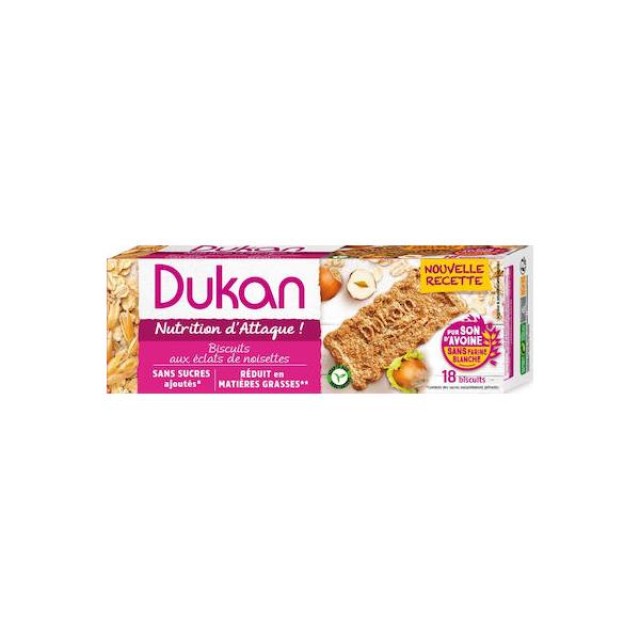 Dukan Μπισκότα Βρώμης με Φουντούκι Χωρίς Ζάχαρη 225gr