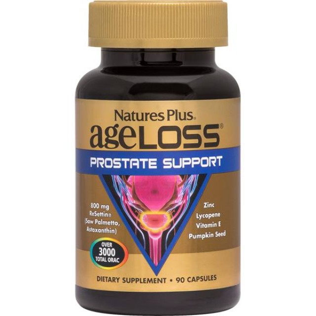 Natures Plus Ageloss Prostate Support Συμπλήρωμα για την Υγεία του Προστάτη 90 κάψουλες