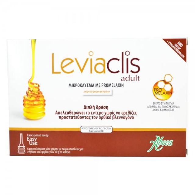 ABOCA Leviaclis micro enema with honey for Adults and Children 6pcs