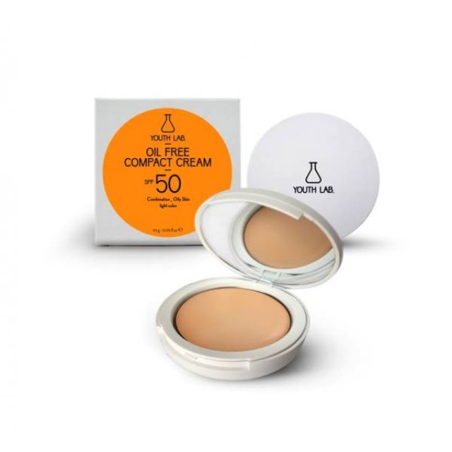 Youth Lab. Oil Free Compact Cream Spf50 Light Colour Μικτό - Λιπαρό Δέρμα 10gr