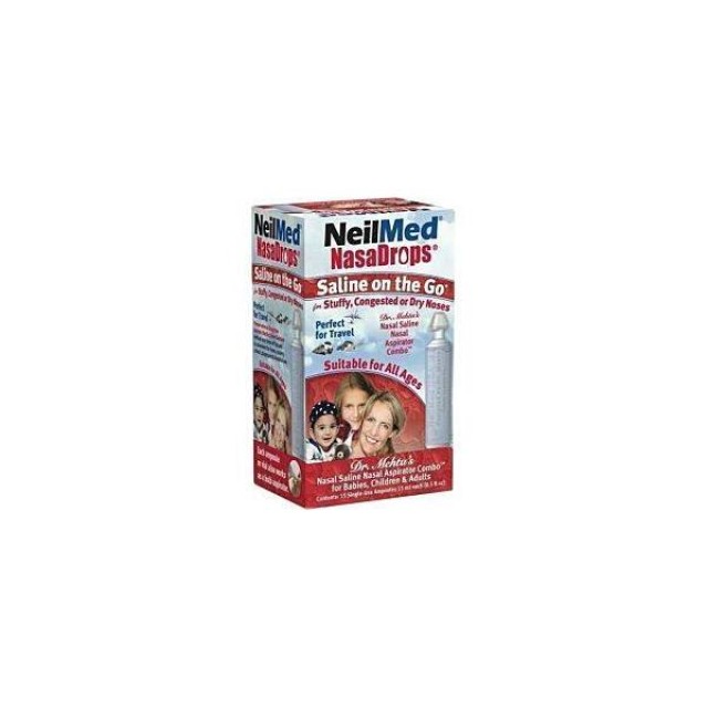 Neilmed Nasadrops Saline on the Go 15amps x 15ml