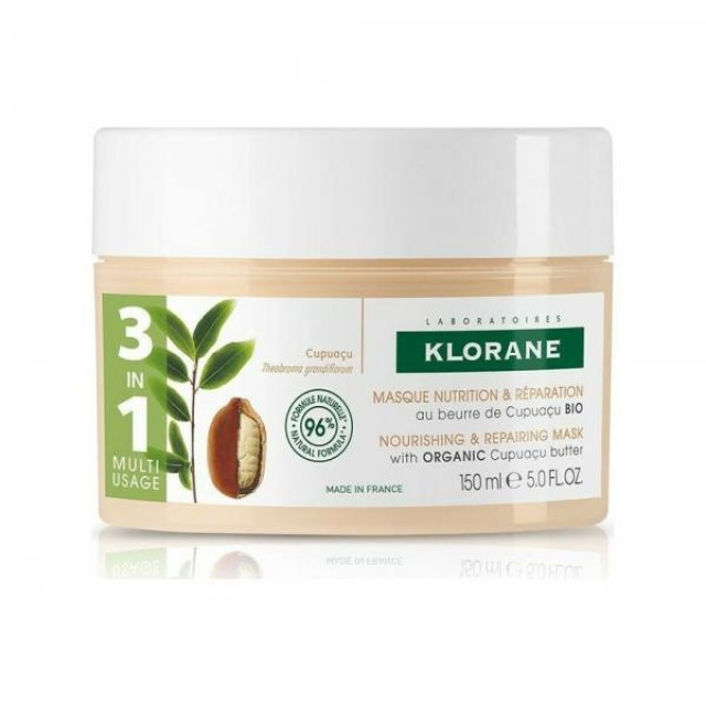 Klorane Cupuacu Masque Μάσκα για Πολύ Ξηρά/Κατεστραμμένα Μαλλιά 150ml