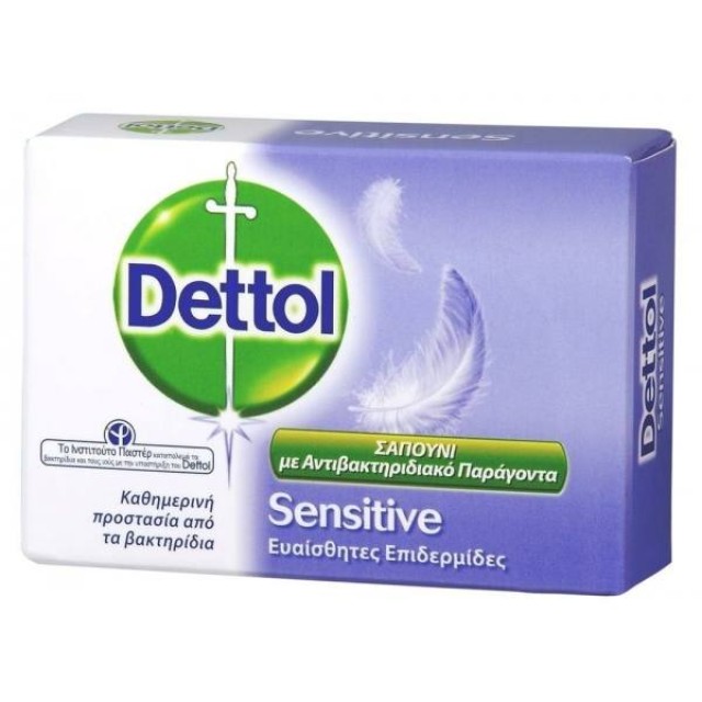 DETTOL Soap Sensitive, Μπάρα Σαπουνιού, 100 gr