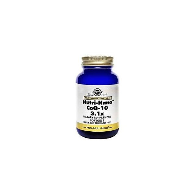 SOLGAR Nutri-nano Coq-10 3.1x Softgels 50s